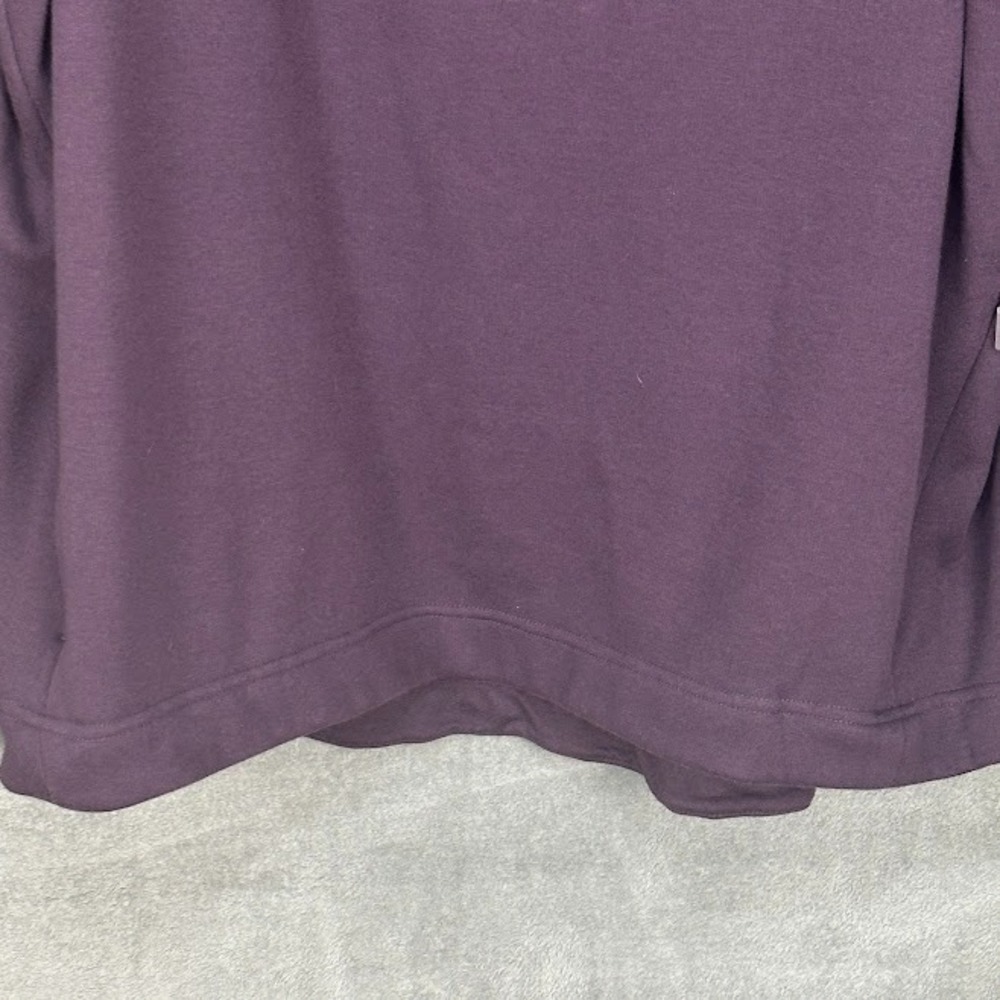Athleta Cozy Karma Twist Neck Sweatshirt Womens 2X Purple Comfort Travel Stretch - Picture 3 of 15